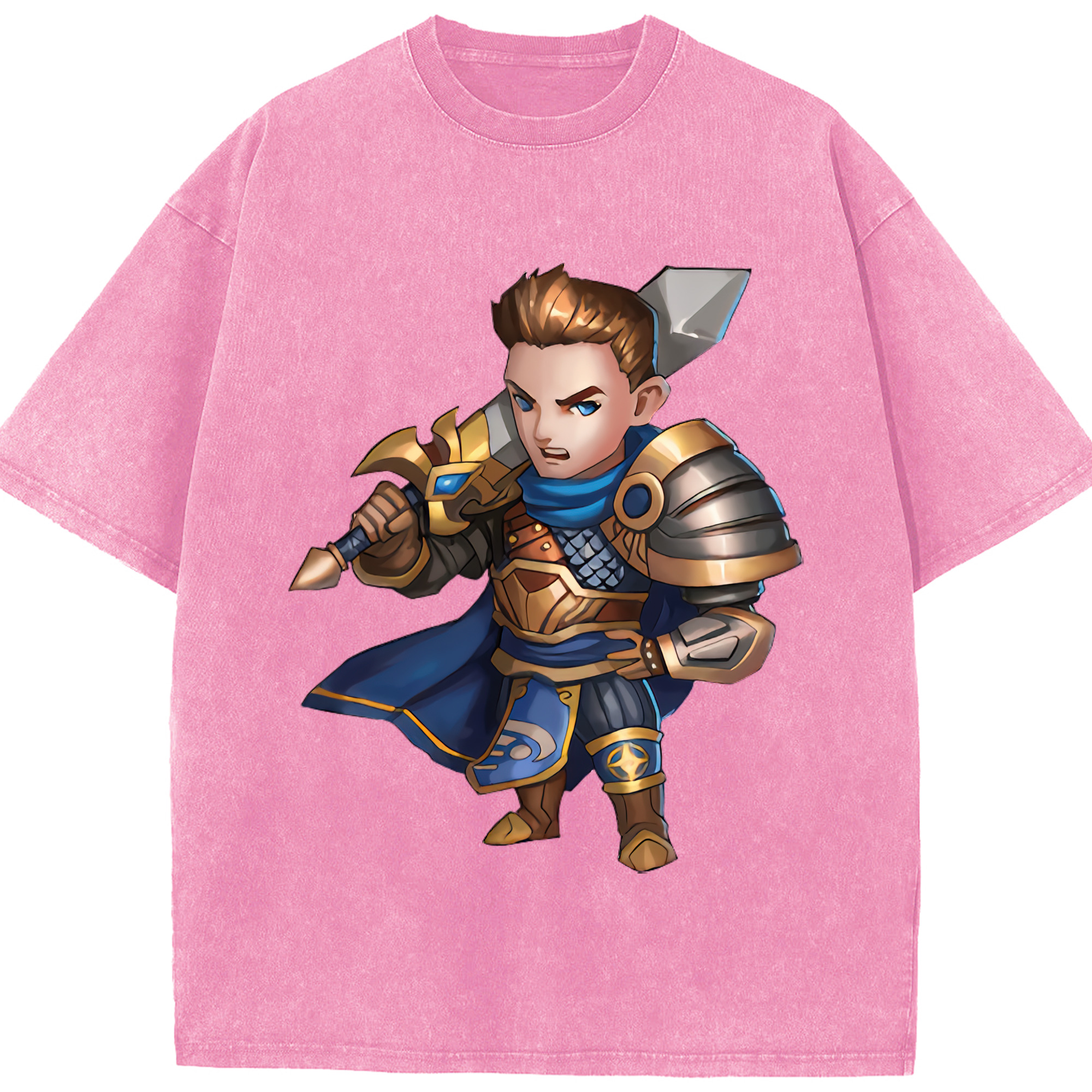 リーグ・オブ・レジェンド League of Legends LOL 綿100% ヴィンテージ風 半袖Tシャツ（フロントプリント）
